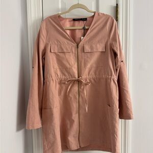 MINKPINK Blush Utility Jacket with Tie Waist NWT